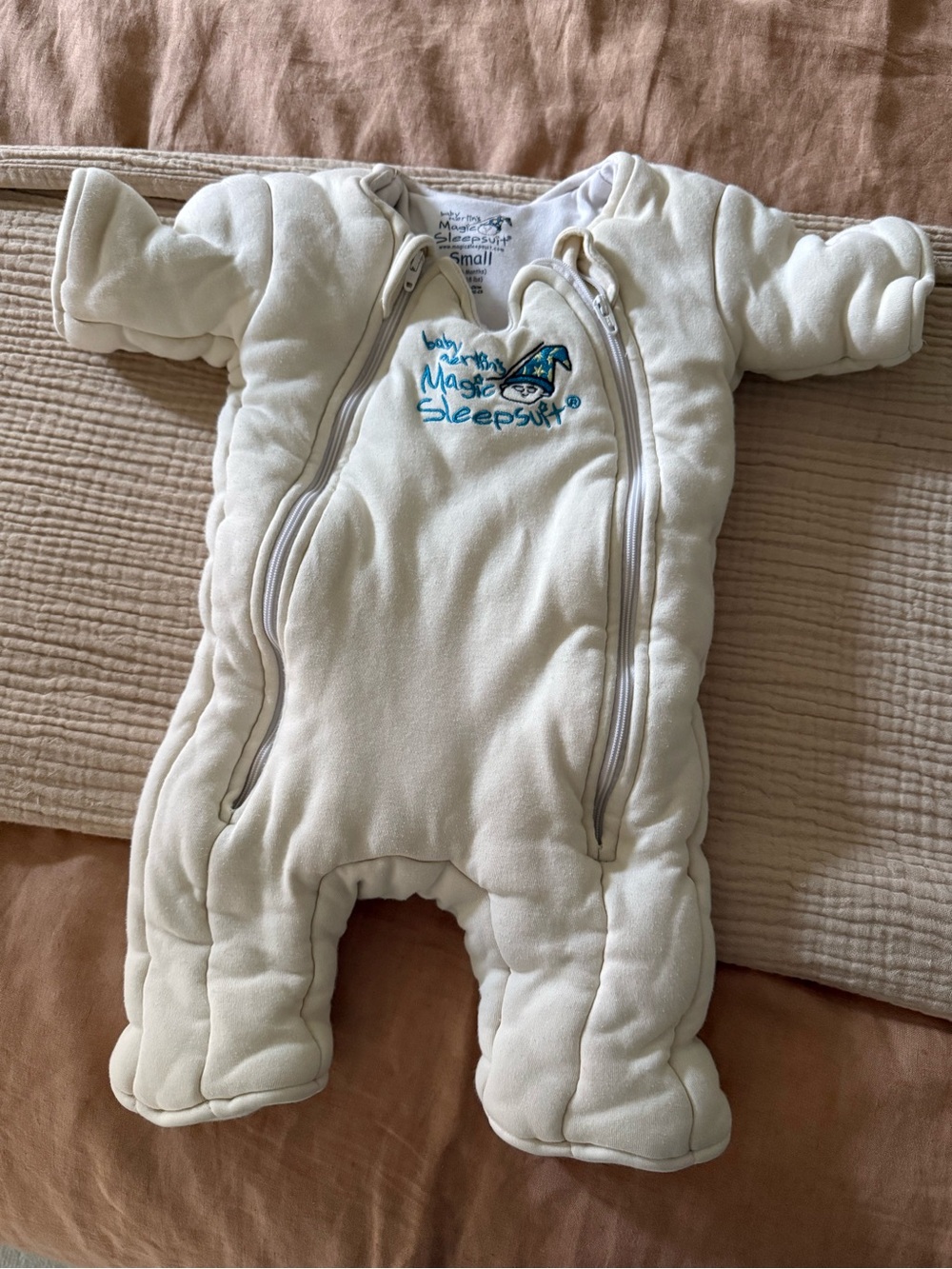 Magic Sleepsuit Cream Infant Sleep Sack with Dual Zippers